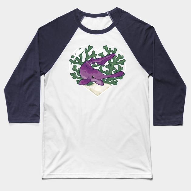 MORSEL, the Bandringa Shark Baseball T-Shirt by bytesizetreasure